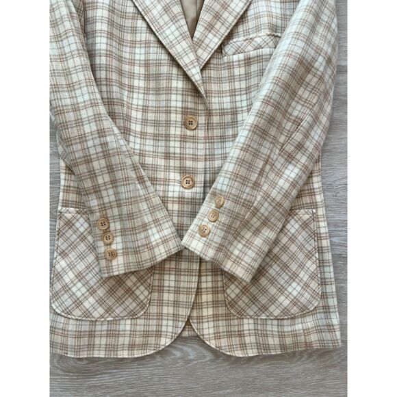 Vtg Pendleton 100% Wool Plaid Blazer & Skirt Set Women's-Size 6 - Picture 6 of 15